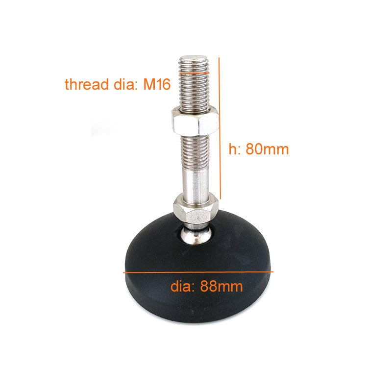 Adjustable Foot Leveler - M16*88*80Lmm – The Gym And Treadmill Surgeon